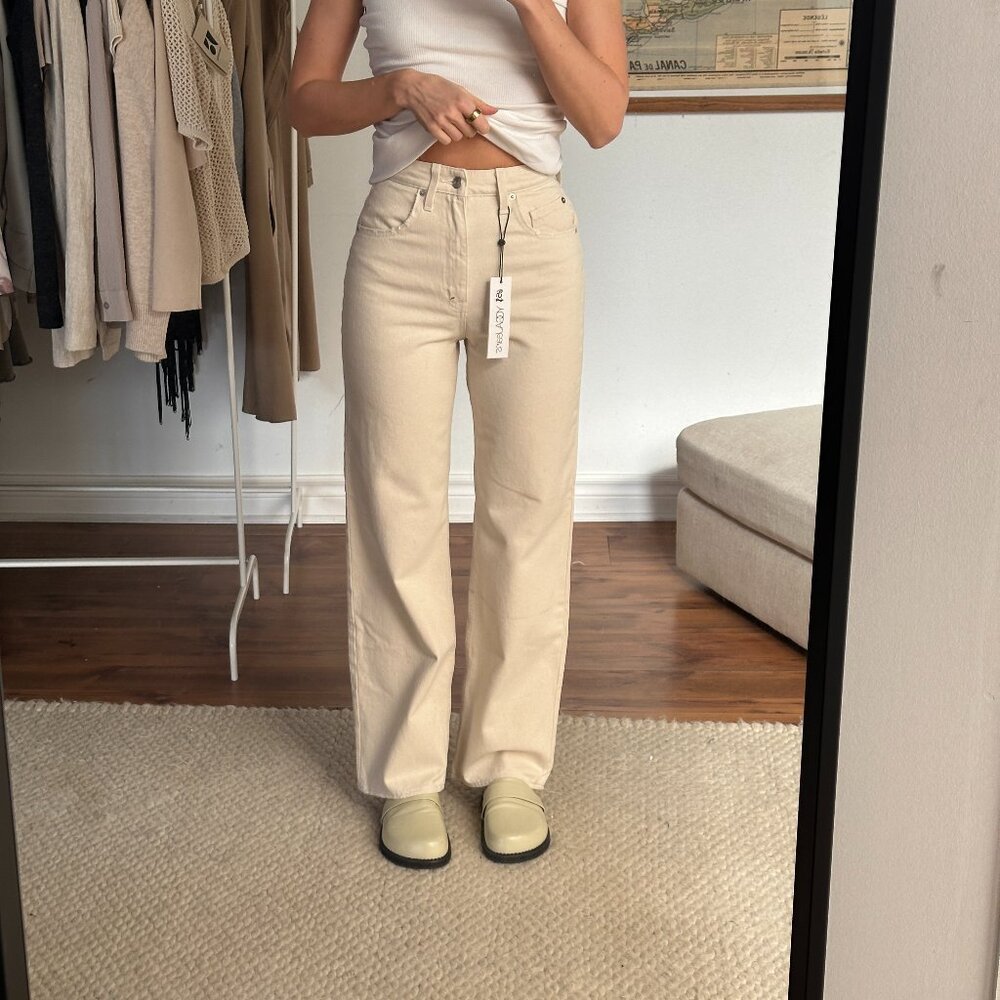 Cream Jeans